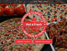 Tablet Screenshot of canadianclassicpizza.com